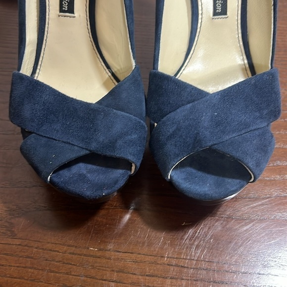 Zara Woman Collection suede peep heels in size 7 - Picture 9 of 13